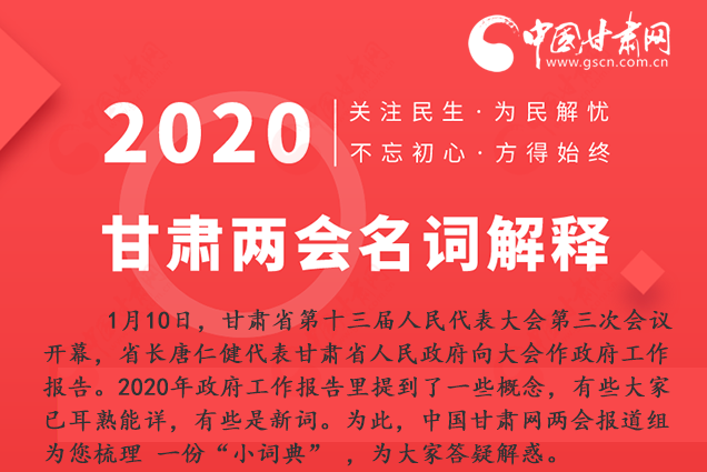 2020甘肅兩會|漲知識！政府工作報告23個新名詞，最全解釋來了