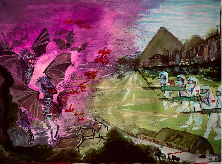 “疫情當前，孩子們有‘畫’說”作品展播（四十三）