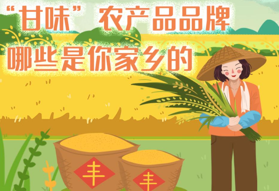 一圖帶你了解“甘味”農(nóng)產(chǎn)品品牌 ，哪些是你家鄉(xiāng)的？