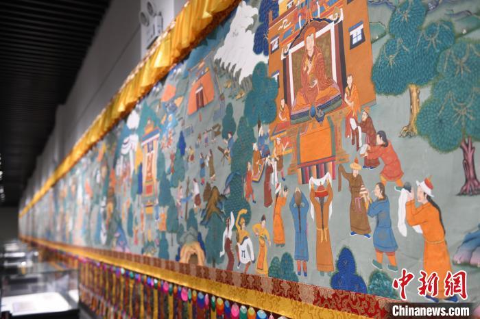 8月20日，“塔影河聲吉祥千年——涼州會盟暨蘭州與武威文物聯(lián)展”在蘭州市博物館開展。戴文昌 攝