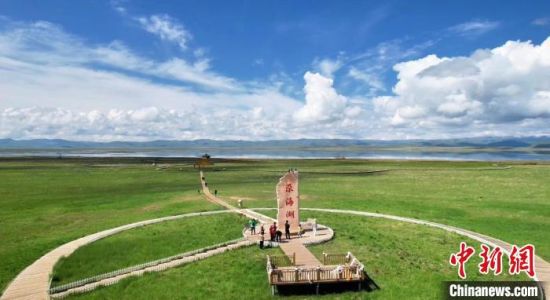 2024年6月，甘肅甘南州碌曲縣尕海湖。(資料圖)高瑩 攝