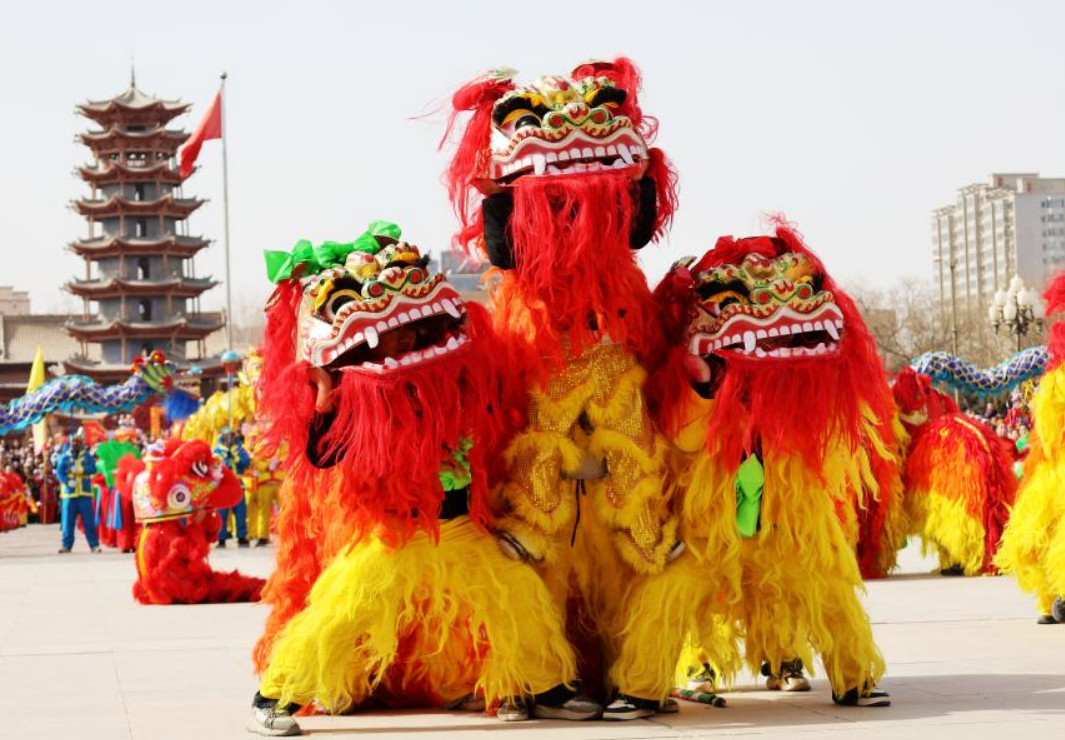 甘肅多地社火鬧新春